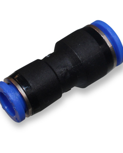 T-connector red straight plastic pluggable f/PE hose 10/8mm